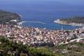 Tourist town Makarska on adriatic coast in Croatia Royalty Free Stock Photo