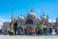 Tourist traffic on Piazza San Marco in Venice