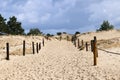 Tourist trail through the dunes near Czolpino village