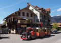 Tourist train car in Interlaken