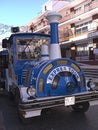 Tourist train in Nerja on the Eastern End of the Costa del Sol in Spain Royalty Free Stock Photo