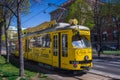 Tourist tram in Vienna city in Austria