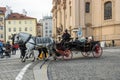 Tourist transportation at Old Town Square, Prague Royalty Free Stock Photo