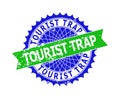 TOURIST TRAP Bicolor Rosette Grunge Watermark