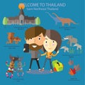 Tourist travel to Isarn Northeast Thailand