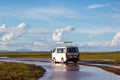 Tourist vehicle at Amboseli
