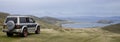 Tourist vehicle - Carcass Island - Falkland islands
