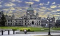 Tourist at Victoria Parliament Building