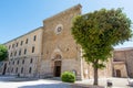 Tourist view of Rieti, in Lazio, Italy. St. Augustine church