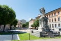 Tourist view of Rieti , in Lazio, Italy. War Memorial Royalty Free Stock Photo