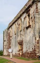 A tourist visit the ancient church in Melaka, Malaysia