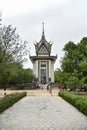 Tourist visit Choeung Ek Killing Field in Phnom Penh Royalty Free Stock Photo