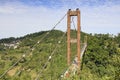 The suspension bridge on huangling mountain, Royalty Free Stock Photo