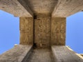 Edfu temple with its hieroglyphics and columns, Egypt. Royalty Free Stock Photo