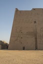 Edfu temple with its hieroglyphics and columns, Egypt. Royalty Free Stock Photo