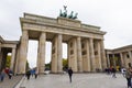 Tourist visiting the Brandenburg Gate