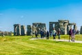 Tourist visiting Stonehenge