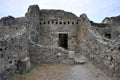 Tourist visits the excavations of Pompeii, during the reopening after the maintenance interventions of the Villa of the Mysteries Royalty Free Stock Photo