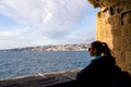 Naples - Panoramic view from Castel dell Ovo on the city of Naples, Italy, Europe Royalty Free Stock Photo