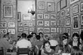 Tourists having lunch at the Bodeguita del Medico in Havanna