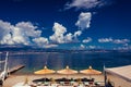 Touristic beach in Reggio Calabria near Messina strait