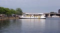 Touristic boat on the pier in Helsinki