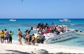 Touristic boats at the Catalina island Royalty Free Stock Photo