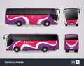 Touristic Bus Template In Realistic Style
