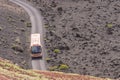 Touristic bus in the Timanfaya
