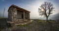 Touristic destination bergama acropolis city ruins unicef Royalty Free Stock Photo