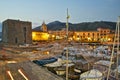 Acciaroli Touristic harbor at dusk