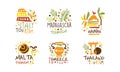 Touristic Logo Templates Design, Travel over the World, Italy, Madagascar, Hawaii, Malta, Greece, Thailand Emblems Hand