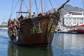 Touristic pirate boat on the waterfront of Cape Town on South Africa