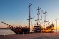 Touristic pirate ship