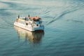 Touristic Pleasure Boat Near Harbour Of Helsinki, Finland Royalty Free Stock Photo