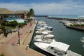 The touristic port of Saint Gilles on La Reunion island, France