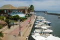 The touristic port of Saint Gilles on La Reunion island, France