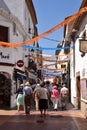 Street in Tossa de Mar, Catalonia, Spain