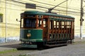 Touristic streetcar in Santos downtown Royalty Free Stock Photo