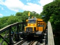 Touristic train on The Bridge on the River Kwai