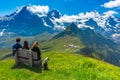 Mountain Mannlichen, Switzerland Royalty Free Stock Photo