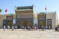 Tourists admire the Golden Gates of Palais Royale at Fez in Morocco.