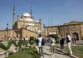 Tourists admire the magnificent Citadel of Salah Al-Din in Cairo, Egypt.