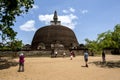 The Rankot Vihara at the ancient site of Polonnaruwa in Sri Lanka.