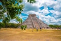 Old ruins of Temple of Kukulkan great pyramid in Chichen Itza