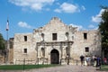 Tourists At The Alamo Texas