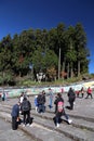 Tourists in Alishan, Taiwan