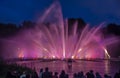 tourists from all over europe visit the hamburg light and water show in large numbers