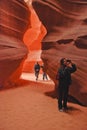 Tourists in Antelope Canyon