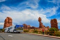 Tourists - Arches National Park - Moab, Utah Royalty Free Stock Photo